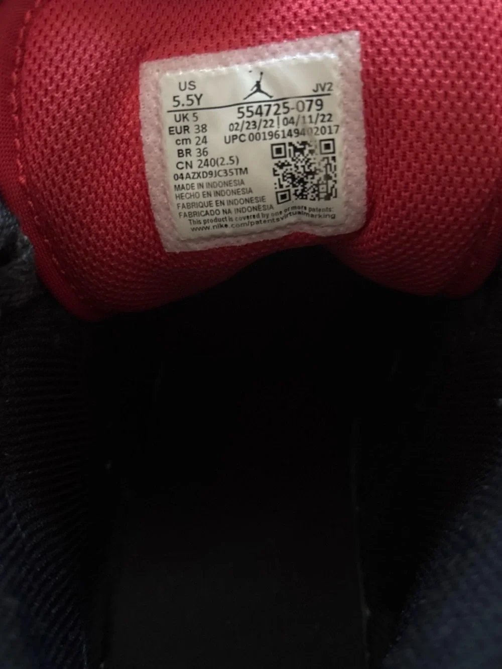 Jordan Red Black White Low-Top Sneaker